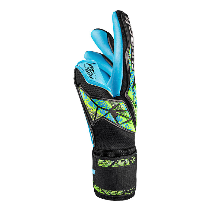 Reusch Attrakt Aqua GK Gloves (Black/Lime/Blue)