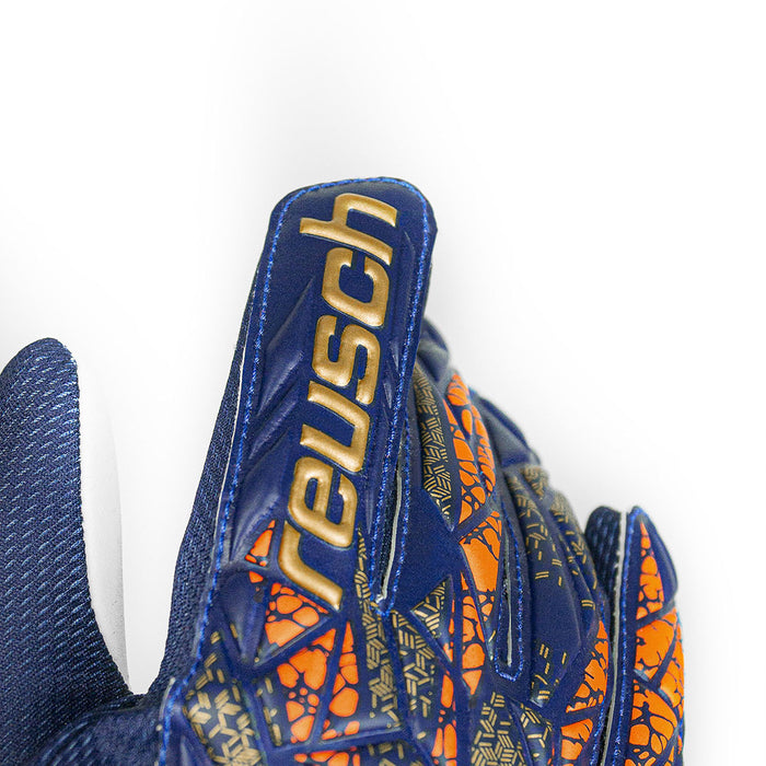 Reusch Starter Grip Junior GK Gloves (Blue/Gold)