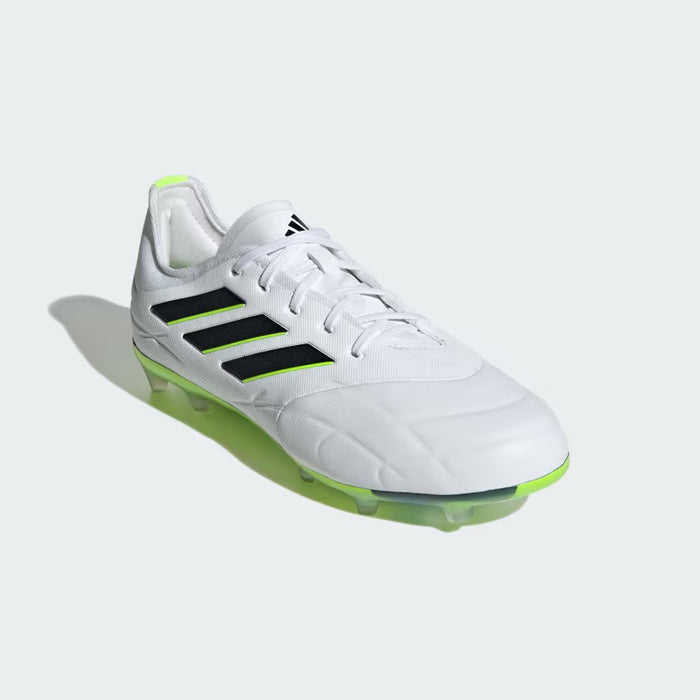 Adidas Copa Pure II.1 FG Jnr Football Boots (White/Black/Lucid Lemon)