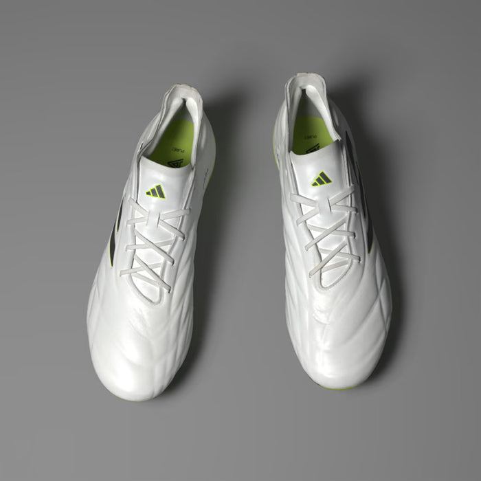 Adidas Copa Pure II.1 FG Football Boots (White/Black/Lucid Lemon)
