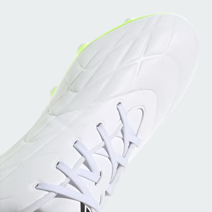 Adidas Copa Pure II.3 FG Football Boots (White/Black/Lucid Lemon)