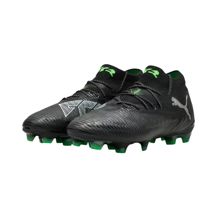 Puma Future 8 Ultimate FG Football Boots (Black/Grey/Fluo Green)