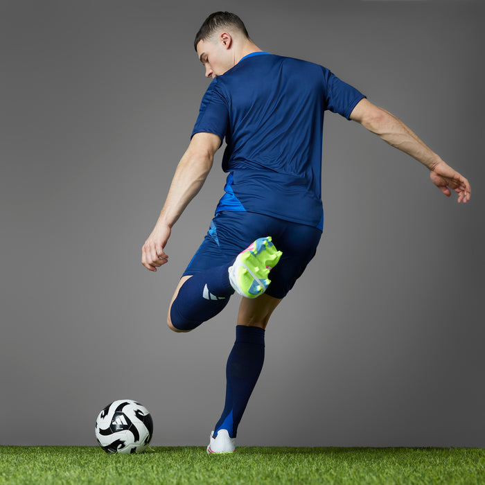 Adidas Predator League Fold-Over Tongue FG Football Boots (White/Lucid Pink/Lucid Lemon)