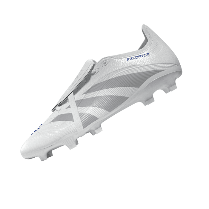 Adidas Predator League Fold-Over Tongue FG Football Boots (Cloud White/Silver Metallic/Bright Royal)