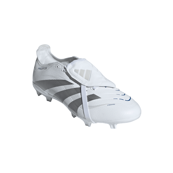 Adidas Predator League Fold-Over Tongue FG Football Boots (Cloud White/Silver Metallic/Bright Royal)