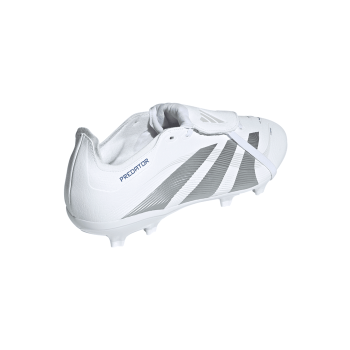 Adidas Predator League Fold-Over Tongue FG Football Boots (Cloud White/Silver Metallic/Bright Royal)