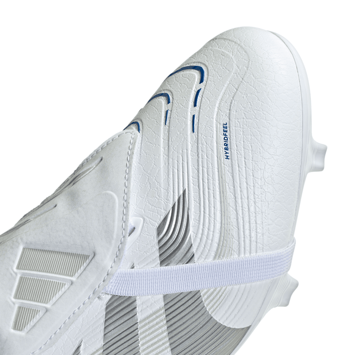 Adidas Predator League Fold-Over Tongue FG Football Boots (Cloud White/Silver Metallic/Bright Royal)