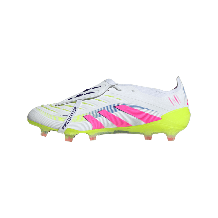 Adidas Predator Elite Fold-Over Tongue FG Football Boots (Cloud White/Lucid Pink/Lucid Lemon)