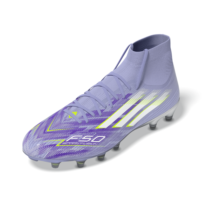 Adidas F50 Women's Sparkfusion Pro FG/AG Football Boots (Violet Tone/Lucid Lemon/Purple Rush)