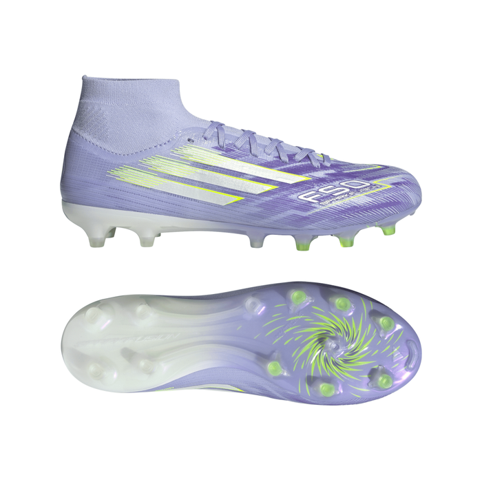 Adidas F50 Women's Sparkfusion Pro FG/AG Football Boots (Violet Tone/Lucid Lemon/Purple Rush)