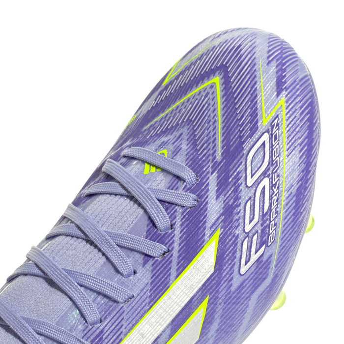 Adidas F50 Women's Sparkfusion Pro FG/AG Football Boots (Violet Tone/Lucid Lemon/Purple Rush)