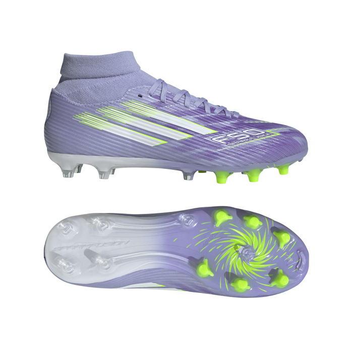 Adidas F50 Women's Sparkfusion League FG/AG Football Boots (Violet Tone/Lucid Lemon/Purple Rush)