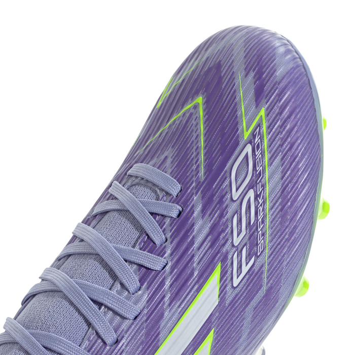 Adidas F50 Women's Sparkfusion League FG/AG Football Boots (Violet Tone/Lucid Lemon/Purple Rush)