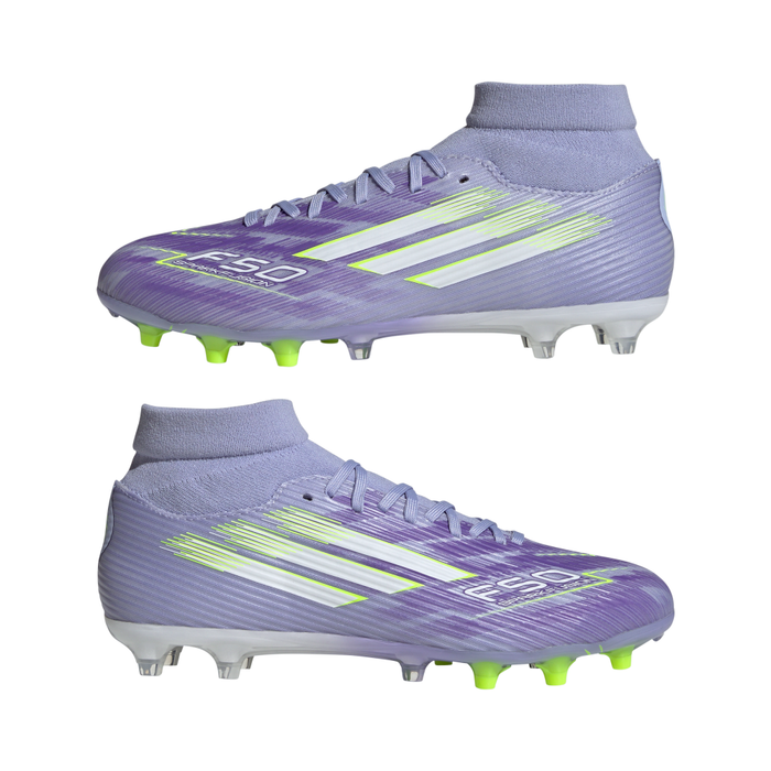 Adidas F50 Women's Sparkfusion League FG/AG Football Boots (Violet Tone/Lucid Lemon/Purple Rush)
