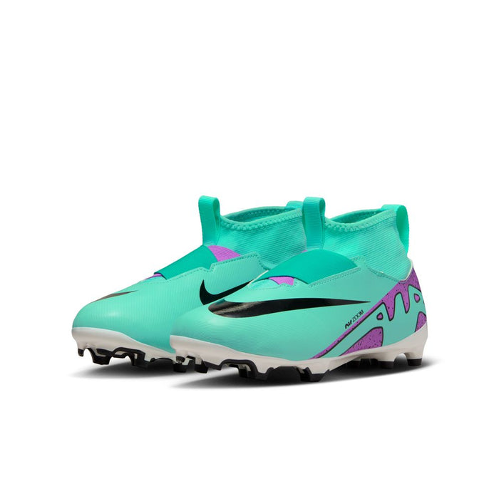 Nike Mercurial Superfly 9 Academy FG/MG Jnr Football Boots (Hyper Turquoise/Black/Fuschia Dream)