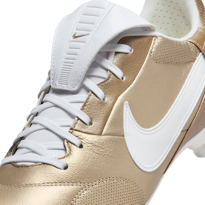 Nike Premier III FG Football Boots (Metallic Gold/White)