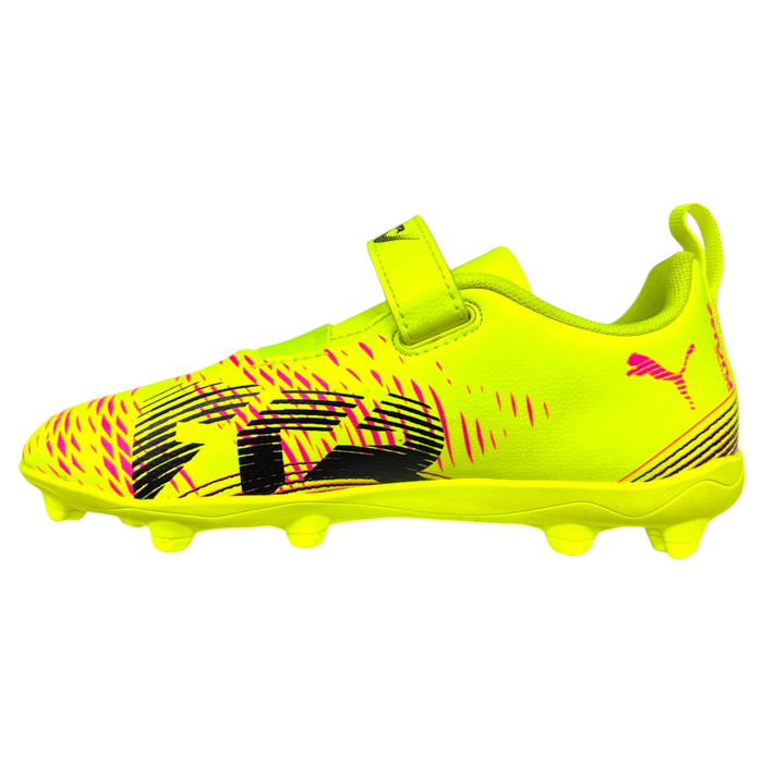 Puma Future 8 Play Velcro FG/AG Jnr Football Boots (Yellow Alert/Black/Sun Struck)