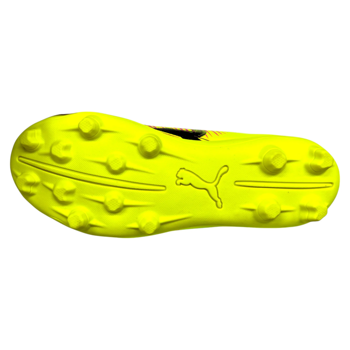 Puma Future 8 Play Velcro FG/AG Jnr Football Boots (Yellow Alert/Black/Sun Struck)
