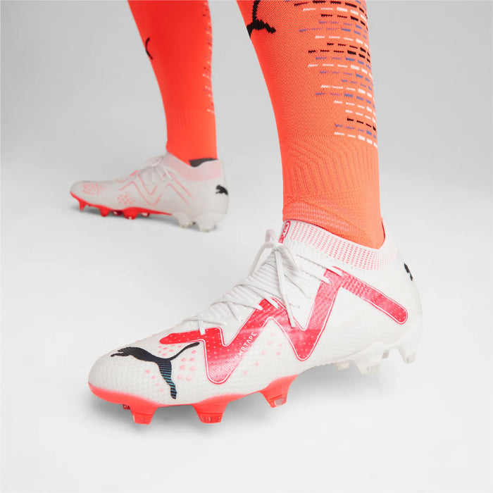 Puma Future Ultimate FG/AG Football Boots (White/Black/Fire Orchid)