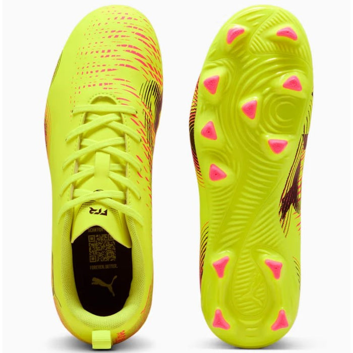 Puma Future 8 Play FG/AG Jnr Football Boots (Yellow Alert/Black/Sun Struck)