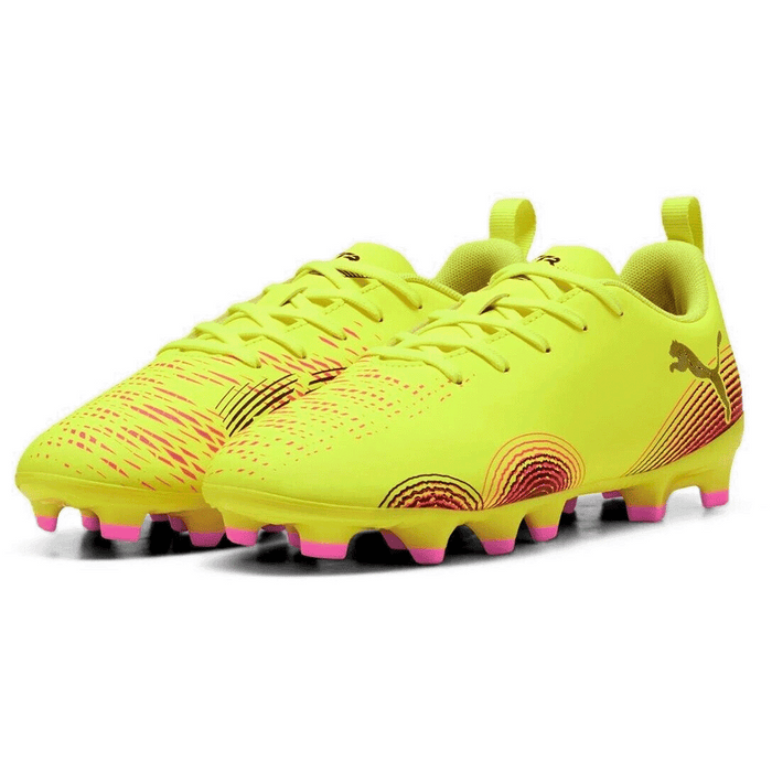 Puma Future 8 Play FG/AG Jnr Football Boots (Yellow Alert/Black/Sun Struck)