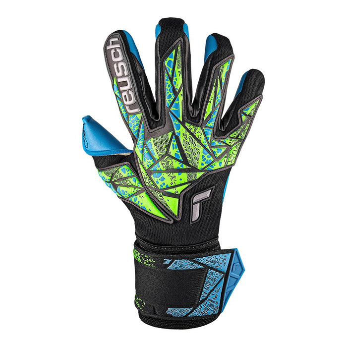 Reusch Attrakt Aqua GK Gloves (Black/Lime/Blue)