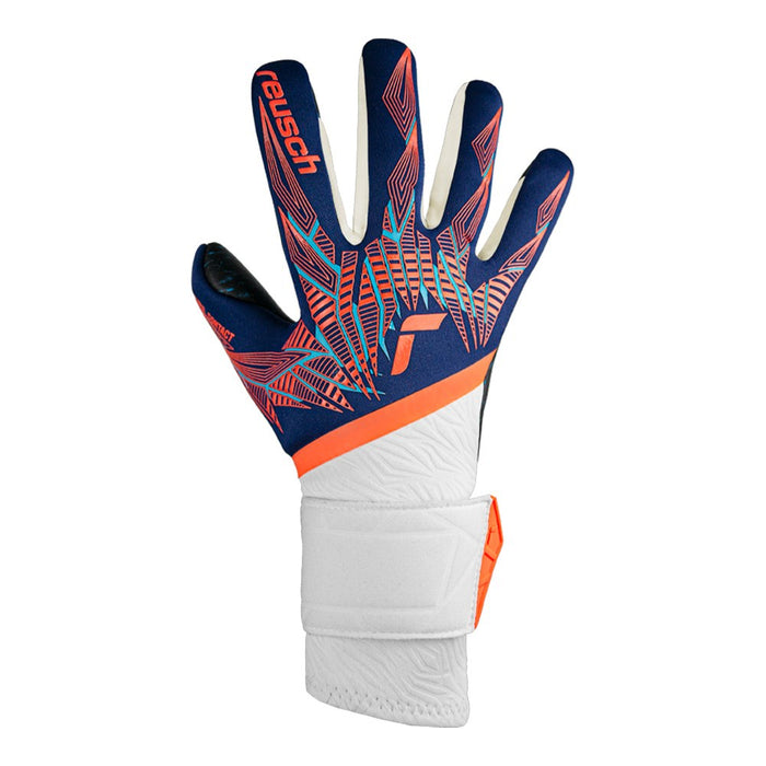 Reusch Pure Contact Fusion GK Gloves (Blue/Orange/Black)