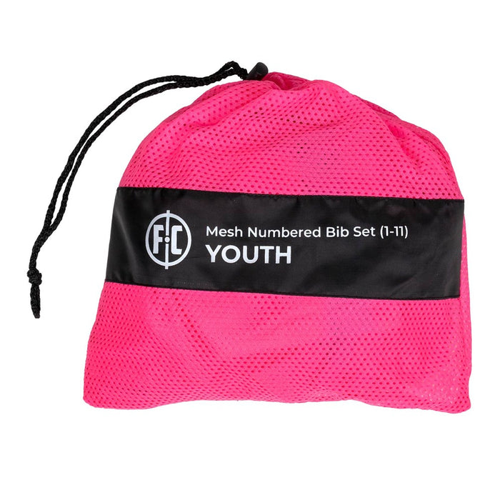 FC Mesh Numbered Training Bib Set - Youth (Pink)
