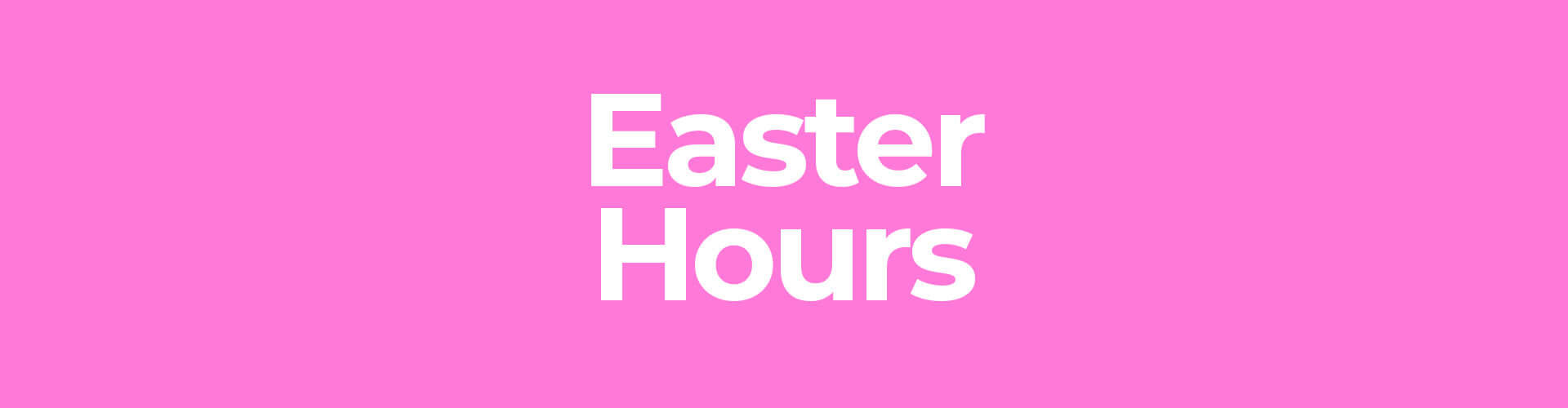 Easter Hours 🐣 — Football Central