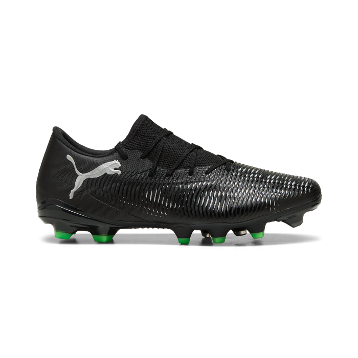 Puma Future 8 Match Low FG/AG Football Boots (Black/Cool Light Gray/Fluro Green)