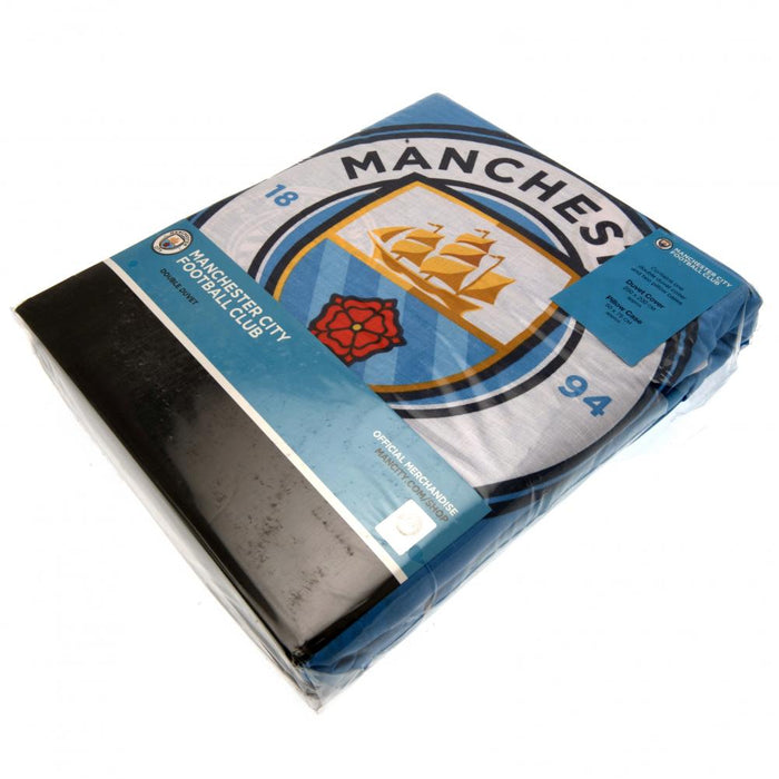 Manchester City Pulse Double Duvet Set