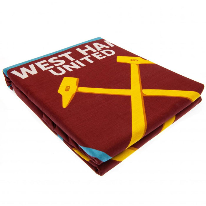 West Ham United Multi Crest Single Duvet Set