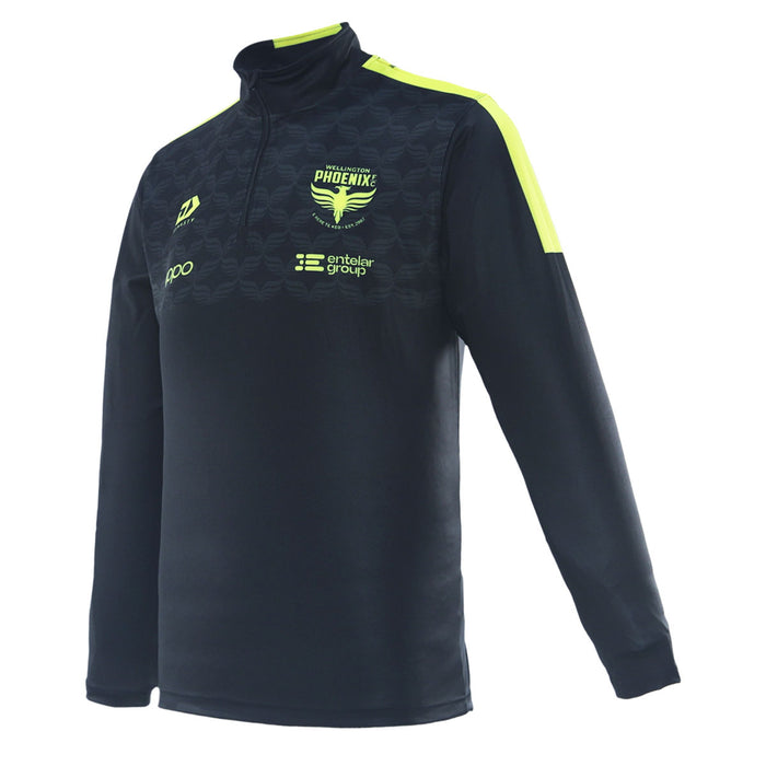 Wellington Phoenix Mens 1/4 Zip Pullover 25/26 - Black