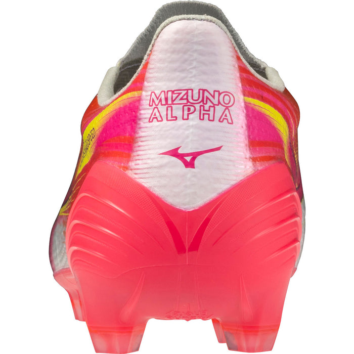 Mizuno Alpha III Elite FG Football Boots (White/Fuchsia Purple)