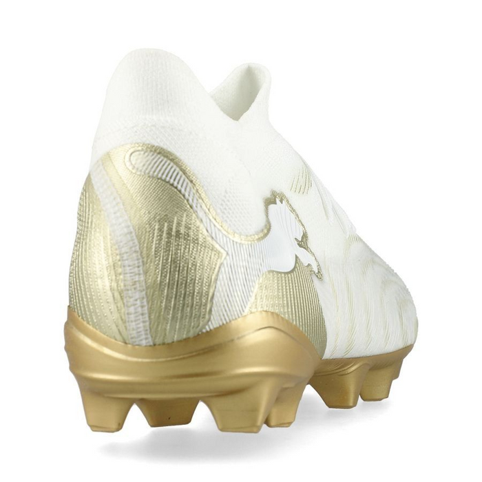 Puma Future 9 Match FG/AG Football Boots (White/Metallic Gold/Black)
