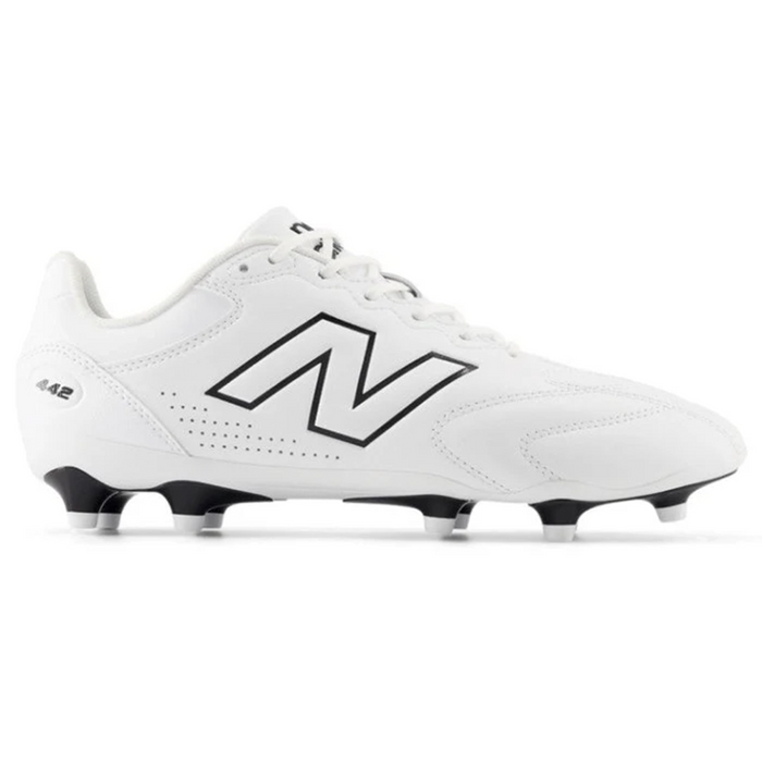 New Balance 442 V3 Team D FG Football Boots (White/Black)