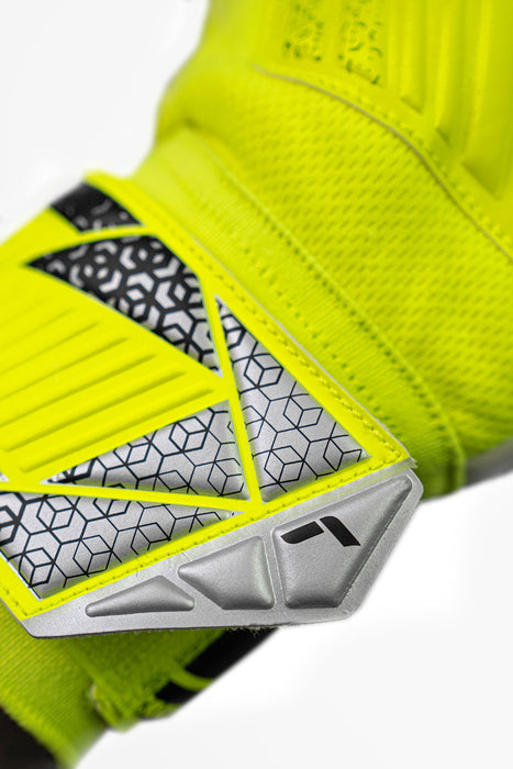 Reusch Attrakt Grip GK Gloves (Safety Yellow/Silver)