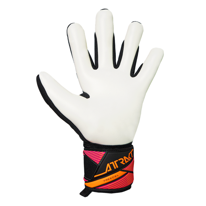 Reusch Attrakt Freegel Advance GK Gloves (Black/Aqua Blue/Shocking Orange)