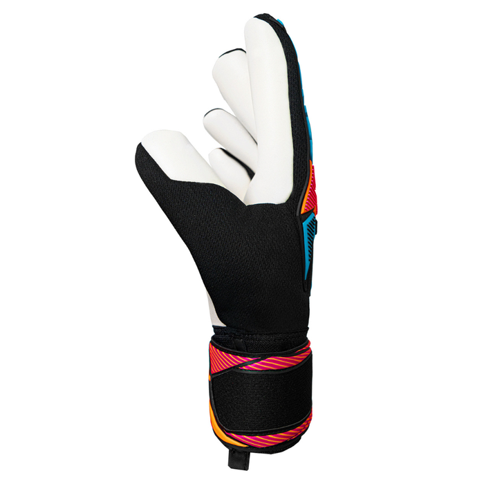 Reusch Attrakt Freegel Advance GK Gloves (Black/Aqua Blue/Shocking Orange)