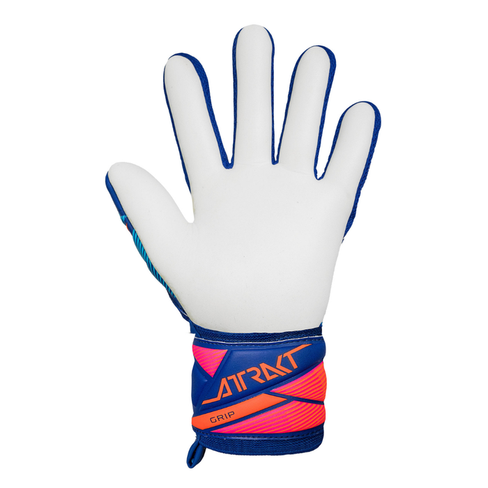 Reusch Attrakt Grip GK Gloves (Sharp Blue/White/Shocking Orange)