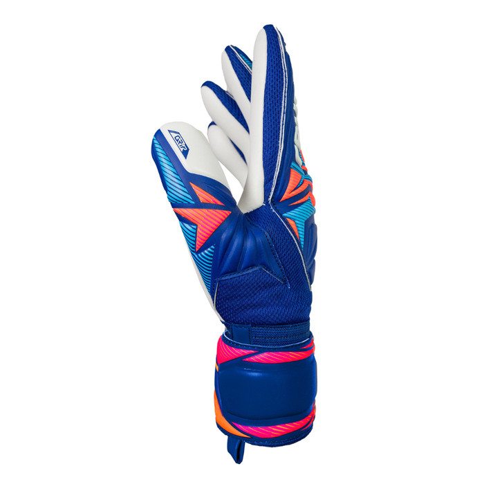 Reusch Attrakt Grip GK Gloves (Sharp Blue/White/Shocking Orange)