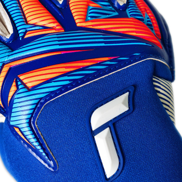 Reusch Attrakt Gold X Roll Finger GK Gloves (Sharp Blue/White/Shocking)