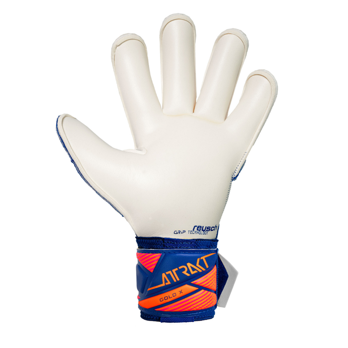 Reusch Attrakt Gold X Roll Finger GK Gloves (Sharp Blue/White/Shocking)