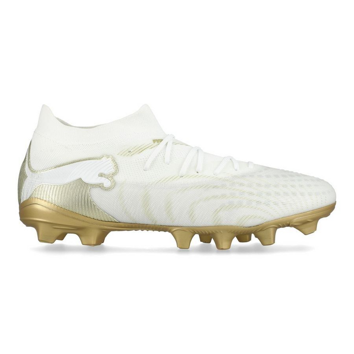 Puma Future 9 Match FG/AG Football Boots (White/Metallic Gold/Black)
