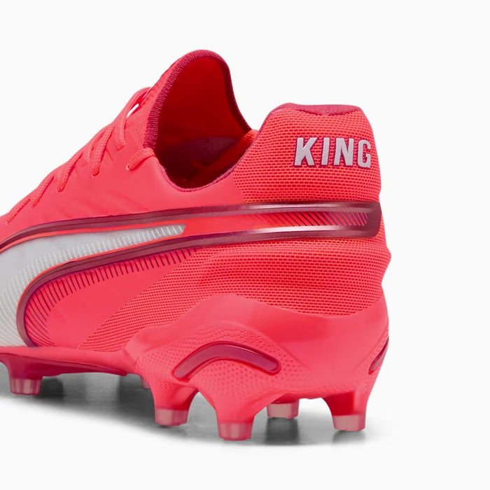 Puma King Ultimate FG/AG Football Boots (Glowing Red/White)