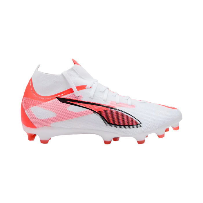 Puma Ultra Match+ FG/AG Women's Football Boots (White/Black/Glowing