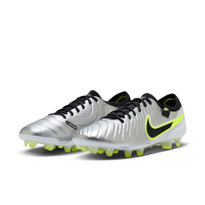 Nike Tiempo Legend 10 Elite FG Football Boots (Silver/Black/Volt)