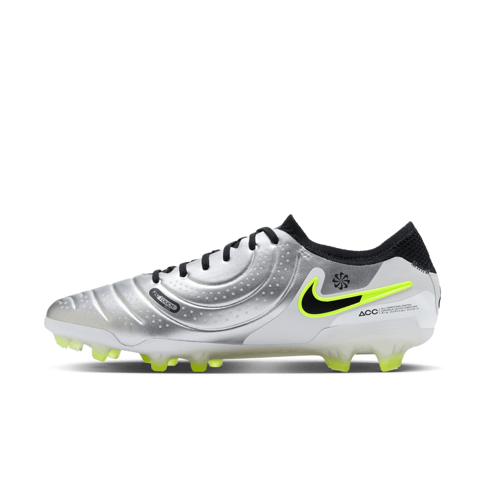 Nike Tiempo Legend 10 Elite FG Football Boots (Silver/Black/Volt)