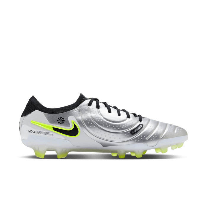 Nike Tiempo Legend 10 Elite FG Football Boots (Silver/Black/Volt)