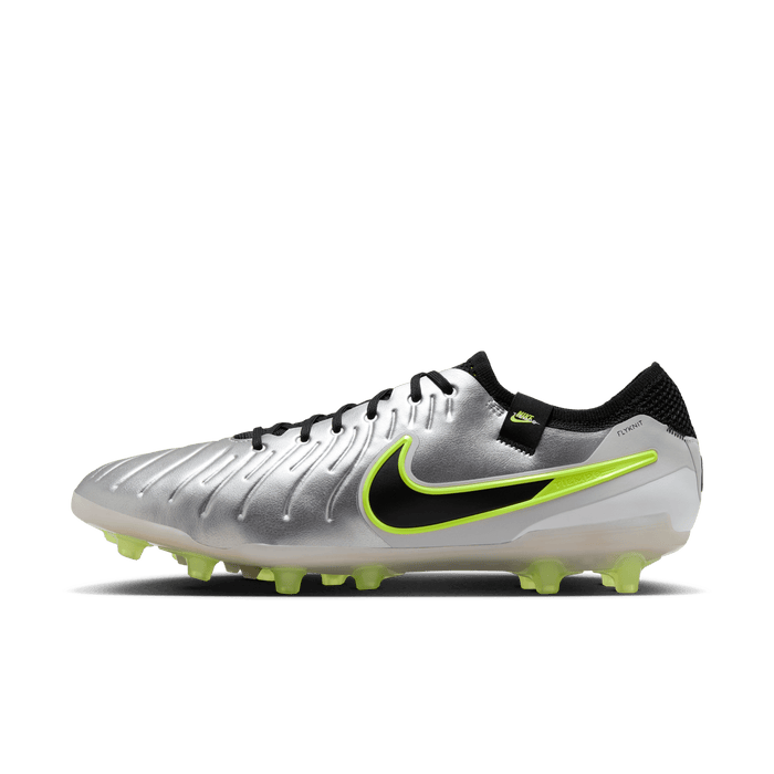 Nike Tiempo Legend 10 Elite AG Pro Football Boots Silver Black Volt Football Central